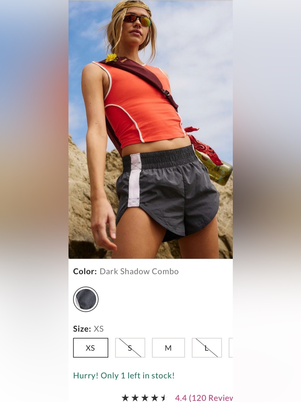 FP Movement by Free People ~ Trail Angel Shorts ~ Dark Shadow Combo ~ XS ~ *NWT* - Picture 2 of 15